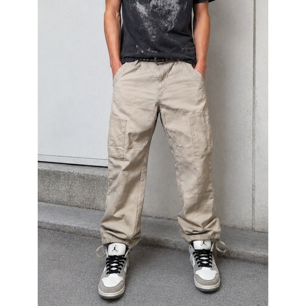 Nike Air Jordan Vintage Y2K Cargo Pants Streetwear Grunge 37x31 Mens‎ Size 36